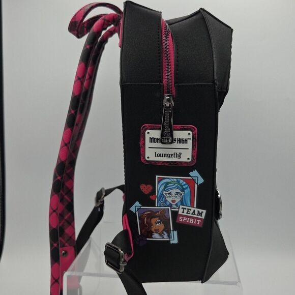 Loungefly Monster High Coffin Locker Figural Mini Backpack - Picture 4 of 8